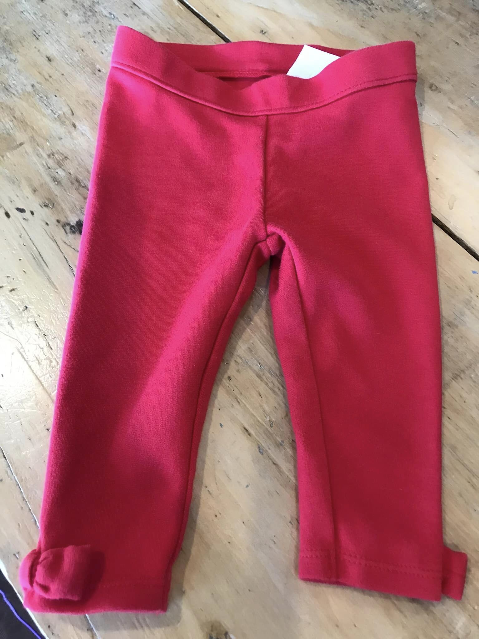 Janie and Jack Red Baby Leggings -NWOT