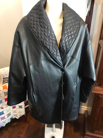 Black Leather Coat