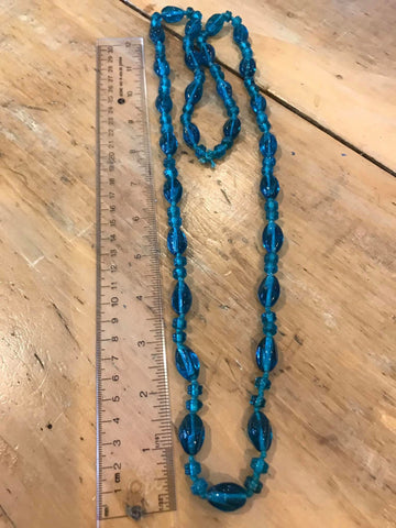 Blue Beaded Necklace - GU