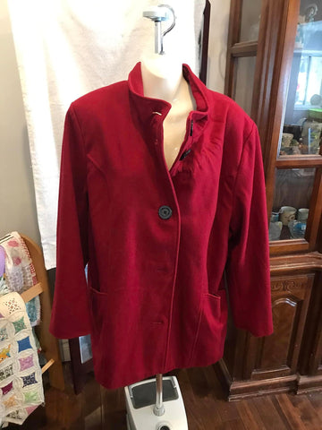 Pennington 's Wool Red Winter Coat - GU
