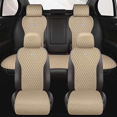 Universal Seat Covers Leather Seat Cushions 2/3 Covered 11PCS