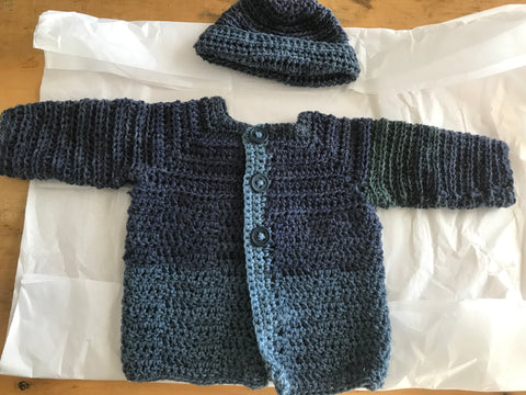 Crocheted Sweater Set - 2 pieces
