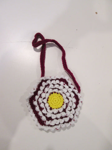 Crocheted Floral Purse