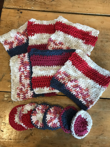 Dishcloth and Round Scrubby Set - Handmade