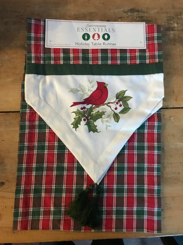 Cardinal Holiday Table  Runner NWT