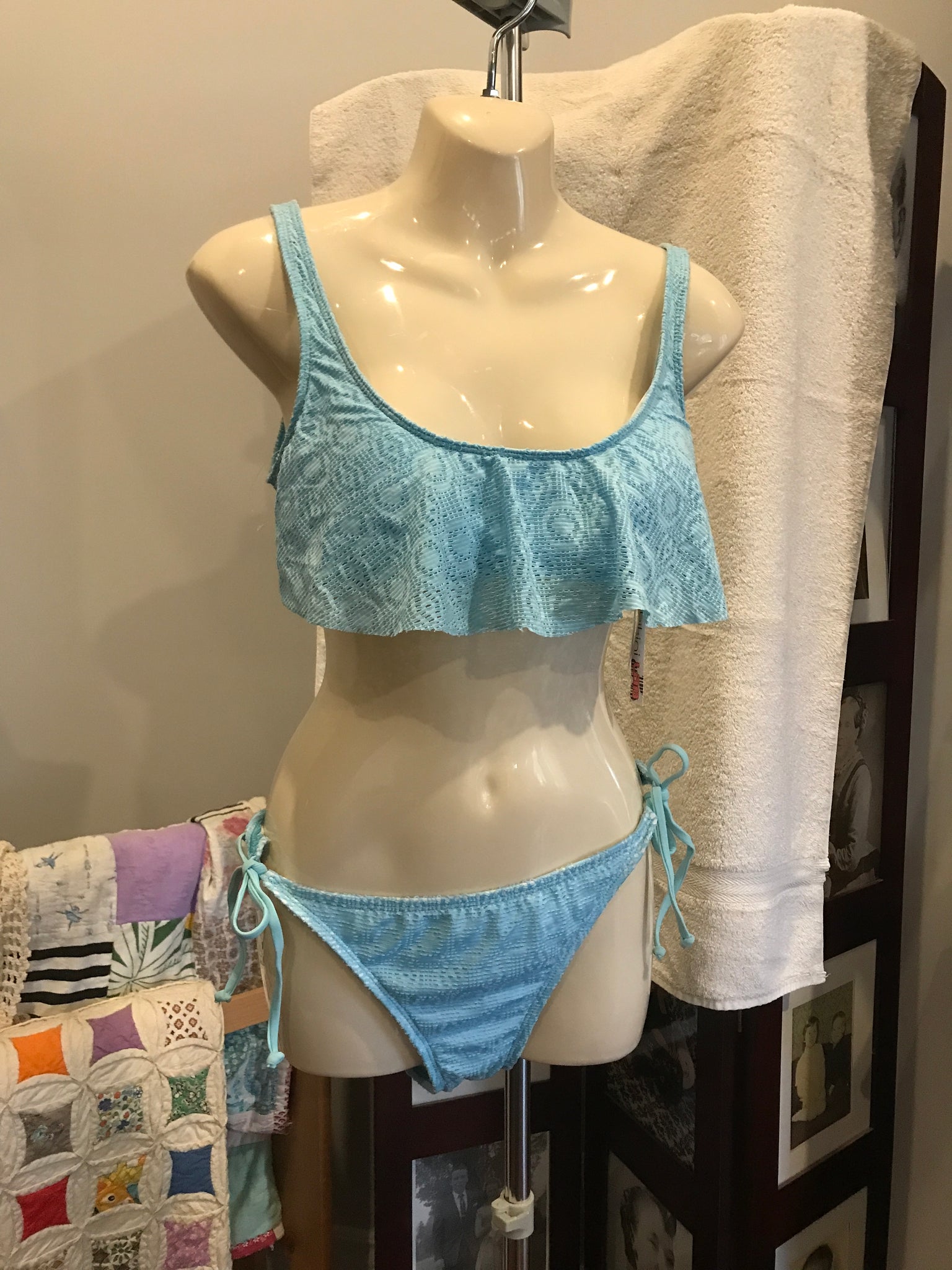 The Bikini Lab - Sky Blue Size L NWT