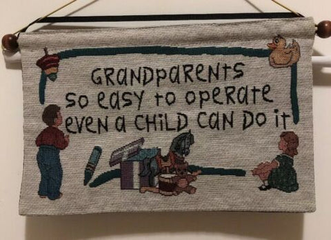 Grandparents So Easy To Operate Even A Child Can Do It - Hanging Plaque